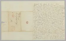 Letter to Samuel Fox from Giles Saunders regarding the slave trade, March 21, 1847. Creator: Giles Saunders
