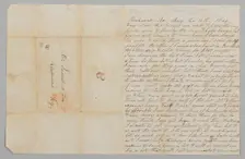 Letter to Samuel Fox from Giles Saunders regarding the slave trade, May 18, 1849. Creator: Giles Saunders