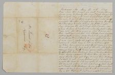 Letter to Samuel Fox from Giles Saunders regarding the slave trade, May 18, 1849. Creator: Giles Saunders