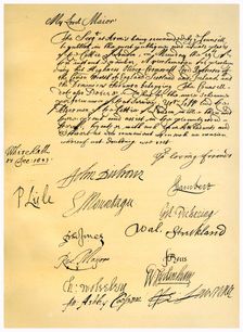 Letter to the Lord Mayor of London, 17th December 1653.Artist: Edward Montagu, 2nd Earl of Manchester