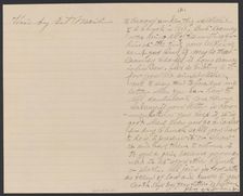 Letter written by Nelson Jordan Jr. and Nelson Jordan to Julia Womack, February 4, 1910. Creators: Nelson Jordan, Nelson Jordan