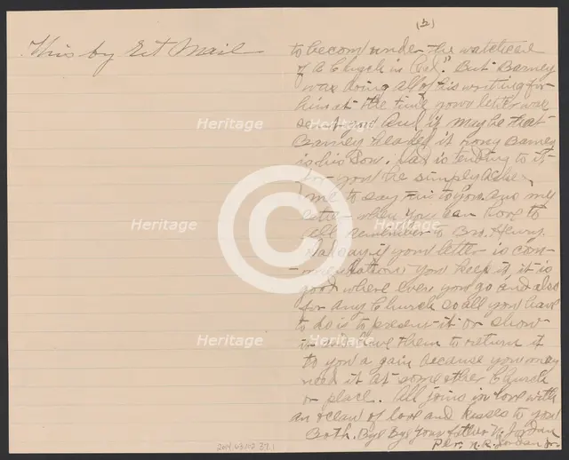 Letter written by Nelson Jordan Jr. and Nelson Jordan to Julia Womack, February 4, 1910. Creators: Nelson Jordan, Nelson Jordan.