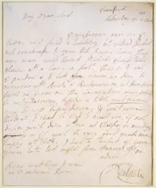 Letter written by Sir Robert Walpole, c1720s. Creator: Sir Robert Walpole