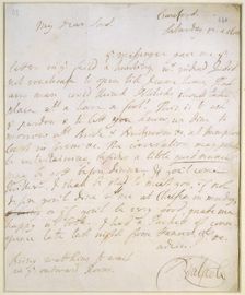 Letter written by Sir Robert Walpole, c1720s. Creator: Sir Robert Walpole