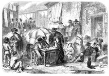 Letter-writers and dealers in cigar-ends at Rome, 1864. Creator: Unknown