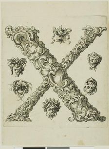 Letter X, 1630. Creator: Pierre Aubry