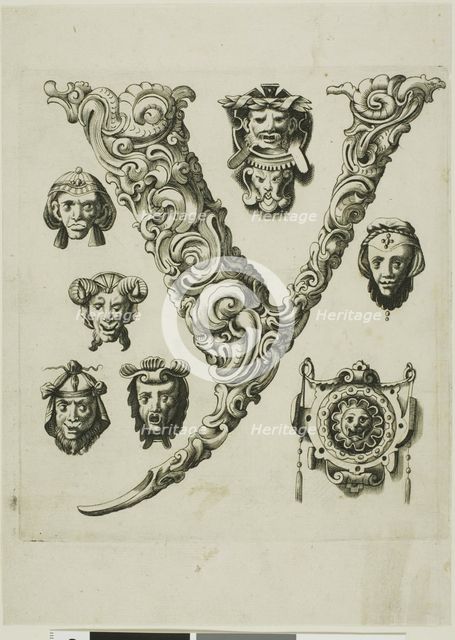 Letter Y, 1630. Creator: Pierre Aubry.