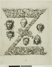Letter Z, 1630. Creator: Pierre Aubry