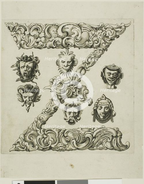 Letter Z, 1630. Creator: Pierre Aubry.