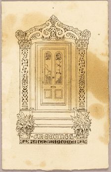 Letterpress print (as companion to Doorframe, 2008.554), 1850/1900. Creator: Unknown