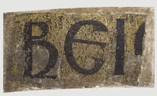 Letters from an Inscription, Byzantine, early 20th century (original dated 9th century). Creator: Unknown