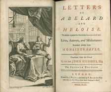 Letters of Abelard and Heloise, 1743. Artist: Anonymous