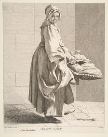 Lettuce Seller, 1742. Creator: Caylus, Anne-Claude-Philippe de