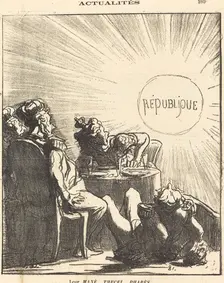 Leur Mané, Thecel, Pharès, 1871. Creator: Honore Daumier