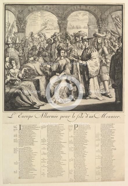 L'Europe Allarmée.n.d. Creator: Romeyn de Hooghe.