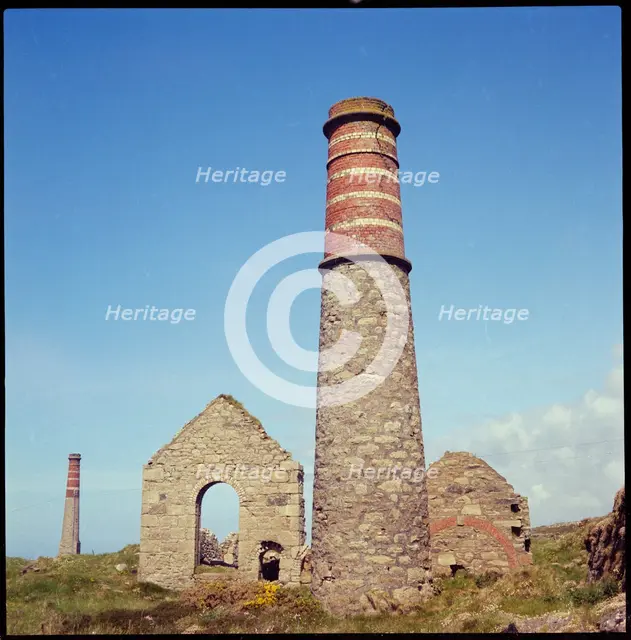 Levant Mine, Levant Road, Trewellard, St Just, Cornwall, 1967-1970. Creator: Eileen Deste.