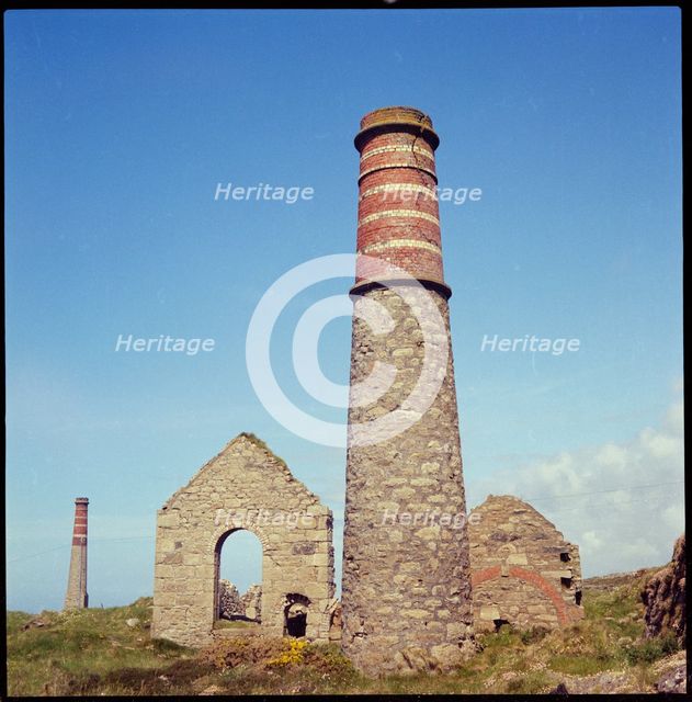 Levant Mine, Levant Road, Trewellard, St Just, Cornwall, 1967-1970. Creator: Eileen Deste.