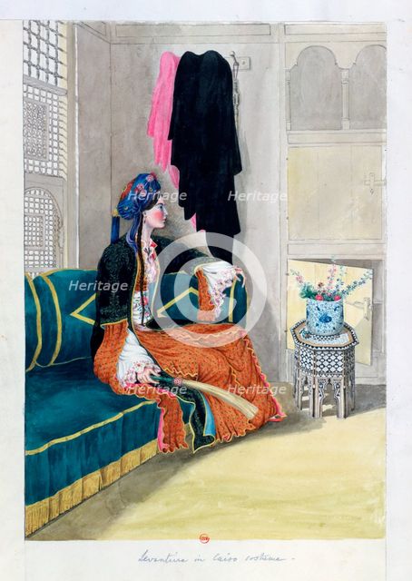 'Levantine in the costume of Cairo', 19th century. Artist: Wilkinson