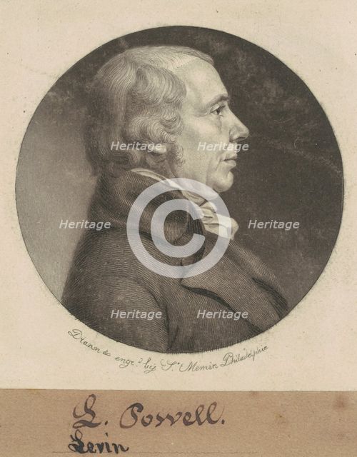 Leven Powell, 1800. Creator: Charles Balthazar Julien Févret de Saint-Mémin.