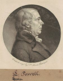 Leven Powell, 1800. Creator: Charles Balthazar Julien Févret de Saint-Mémin