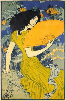 L'éventail, 1900. Creator: Grasset, Eugène (1841-1917)