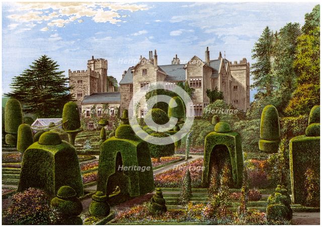 Levens Hall, Cumbria, c1880. Artist: Unknown
