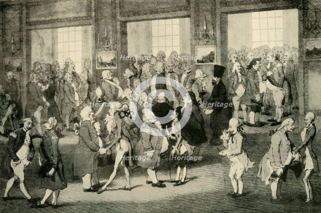 'Levee of Lord Cornwallis (Governor General in the doorway on right)', 1925. Creator: Unknown.