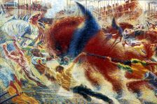 L'eveil de la Cite ('The City Awakes'), 1910. Artist: Umberto Boccioni