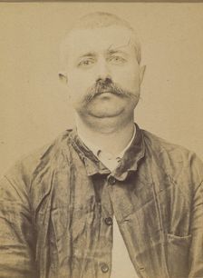 Leveillé. Louis. 37 ans, né le 7/7/57 à Cliche (Seine). Forgeron. Anarchiste. 7/7/94., 1894. Creator: Alphonse Bertillon