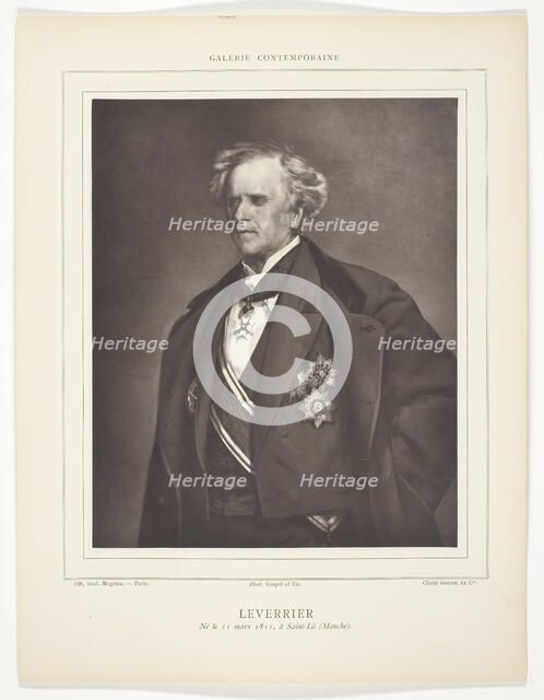 Leverrier, 1875/79. Creator: Goupil and Co.