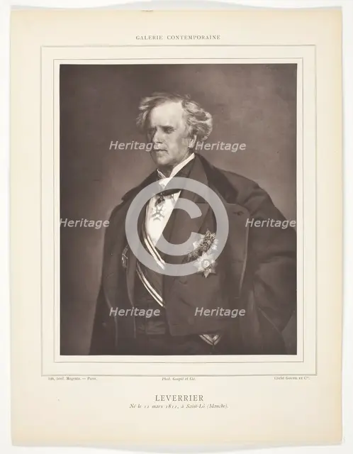 Leverrier, 1875/79. Creator: Goupil and Co.