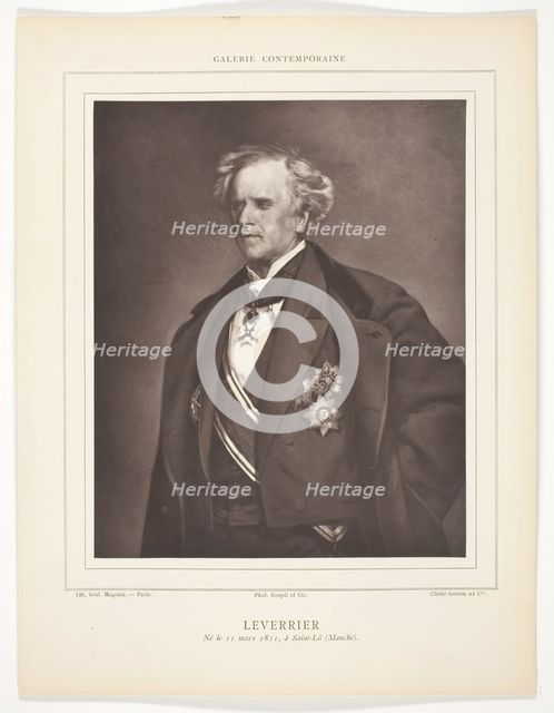 Leverrier, 1875/79. Creator: Goupil and Co.