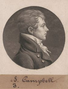 Levin Hicks Campbell, 1804. Creator: Charles Balthazar Julien Févret de Saint-Mémin