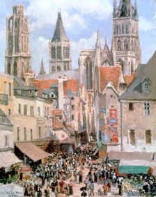 Levine and Walk Rouen 1898. Artist: Camille Pissarro