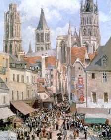 Levine and Walk Rouen 1898. Artist: Camille Pissarro