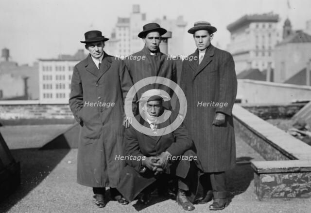 Lew G. Henderson; Vincent Genoves; E.K. Miller; and Duke P. Kahanamoku, 1912. Creator: Bain News Service.