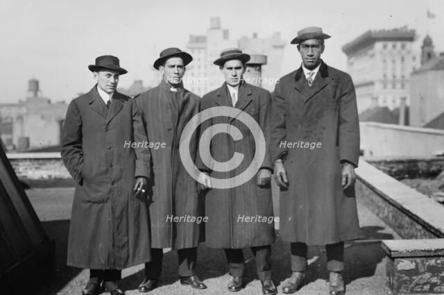 Lew G. Henderson; Vincent Genoves; E.K. Miller; and Duke P. Kahanamoku, 1912. Creator: Bain News Service.