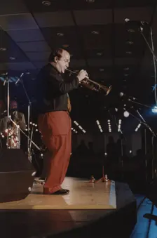 Lew Soloff, Jazz Inn Party, Nordwijk, Netherlands, 1989. Creator: Brian Foskett