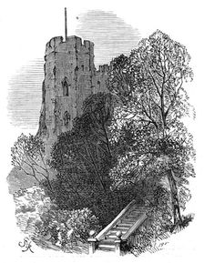 Lewes Castle, Sussex, 1872. Creator: Unknown