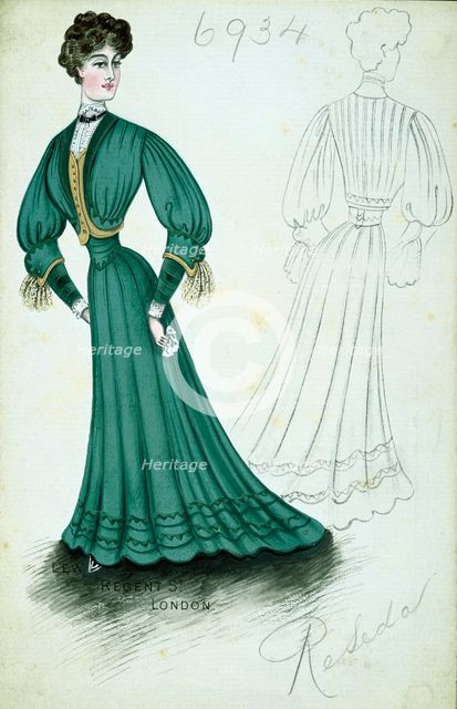 Lewis and Allenby fashion design, c1900. Creator: Lewis and Allenby.