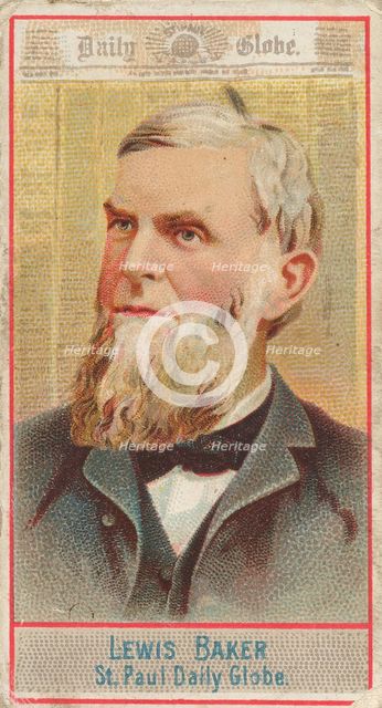 Lewis Baker, St. Paul Daily Globe, from the American Editors series (N1) for Allen & Ginte..., 1887. Creator: Allen & Ginter.