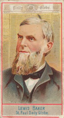 Lewis Baker, St. Paul Daily Globe, from the American Editors series (N1) for Allen & Ginte..., 1887. Creator: Allen & Ginter