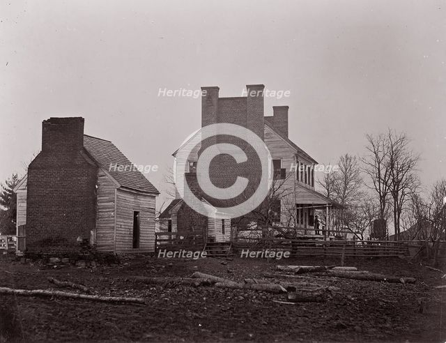Lewis House. Battlefield of Bull Run, 1861-62. Creator: George N. Barnard.