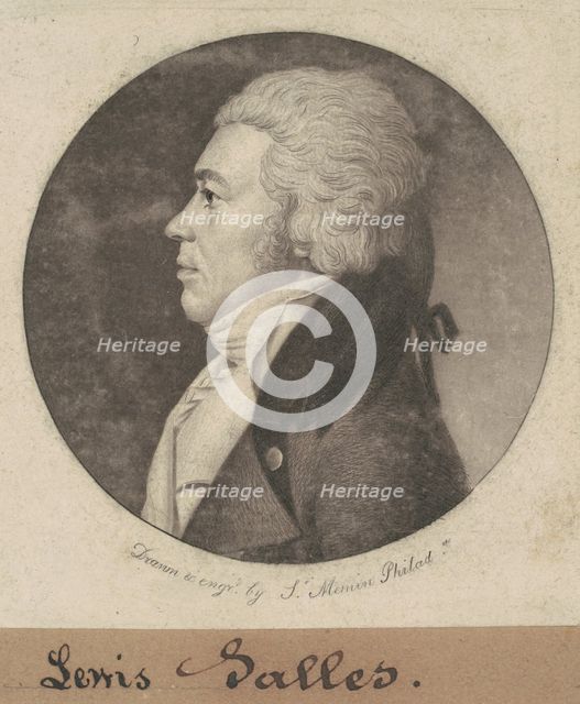 Lewis Salles, 1801. Creator: Charles Balthazar Julien Févret de Saint-Mémin.