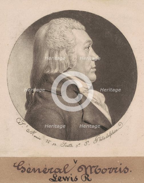 Lewis Richard Morris, 1798. Creator: Charles Balthazar Julien Févret de Saint-Mémin.
