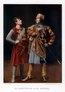 Lewis Waller and Mr McKinnel, English actors, 1901. Creator: British Mutoscope
