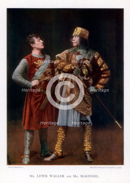 Lewis Waller and Mr McKinnel, English actors, 1901. Creator: British Mutoscope.