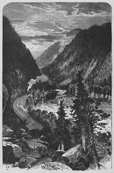 Lewistown Narrows on the Juniata 1883