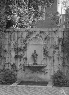 Lewisohn house and garden, 1920 Nov. 12. Creator: Arnold Genthe