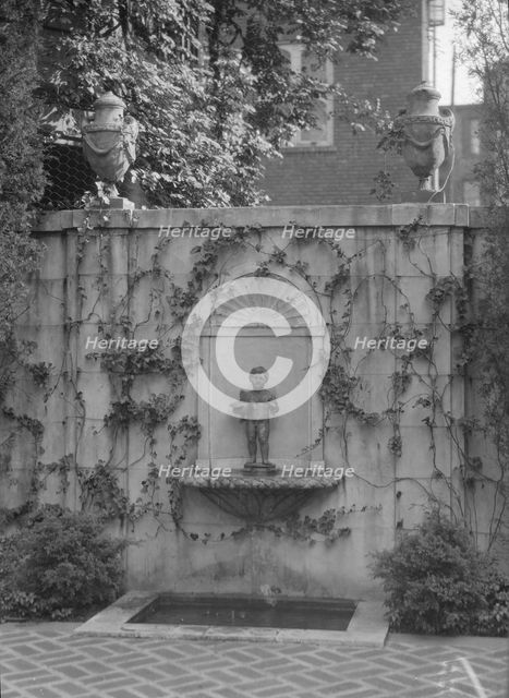 Lewisohn house and garden, 1920 Nov. 12. Creator: Arnold Genthe.